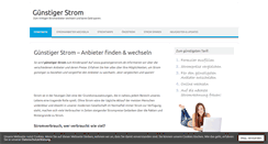 Desktop Screenshot of guenstigerstrom.de