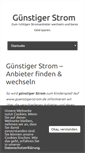 Mobile Screenshot of guenstigerstrom.de